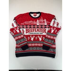 Beefeater Gin Ugly Christmas Sweater Men's XL The Spirit Of London Holiday
